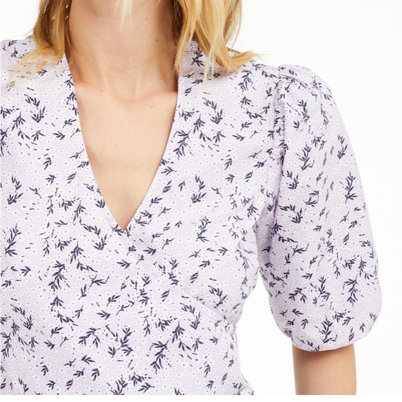 INC Floral Puff-Sleeve Blouse, - Picture 3 of 11